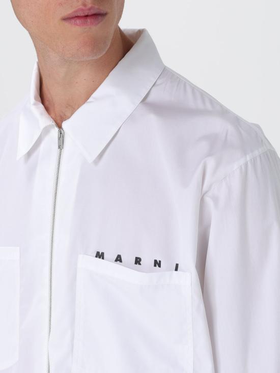 25FW 마르니 셔츠 CUMU0297P0USCT88 LOW01 White - MARNI