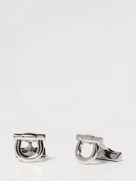 25FW 살바토레 페라가모 커프스 링크/타이 홀더 775189 676145 002 Silver