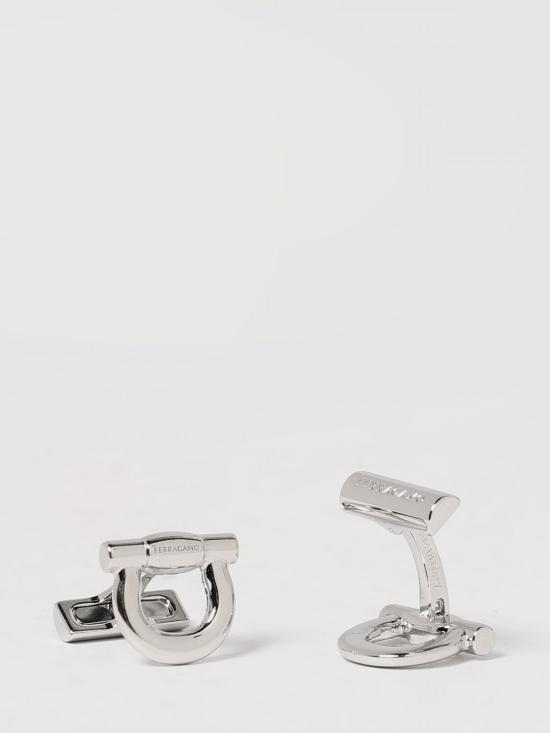 25FW 살바토레 페라가모 커프스 링크/타이 홀더 775189 676145 002 Silver - SALVATORE FERRAGAMO