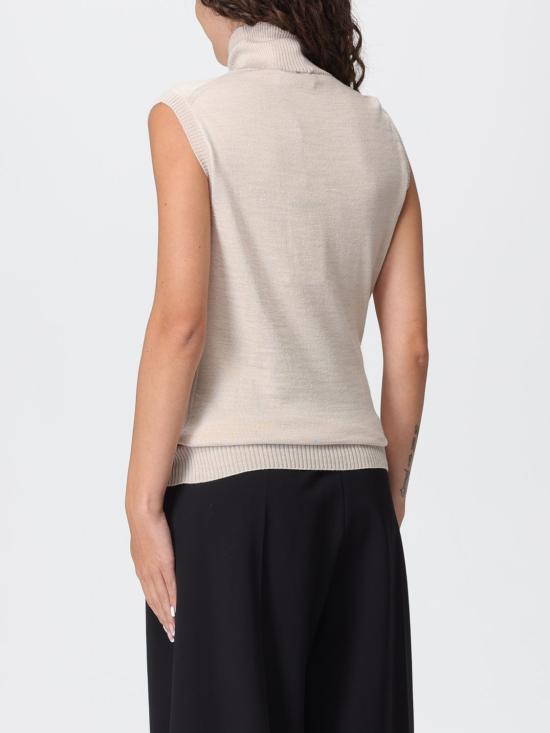 25FW 스포트막스 VERTIGO 베르티고 버진울 슬리브리스 탑 VERTIGO 베르티고 버진울 슬리브리스  2522366011600 002 Beige - SPORTMAX