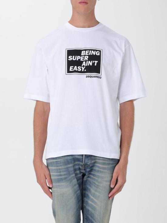 25FW 디스퀘어드2 반팔 티셔츠 S71GD1610D20020 100 White