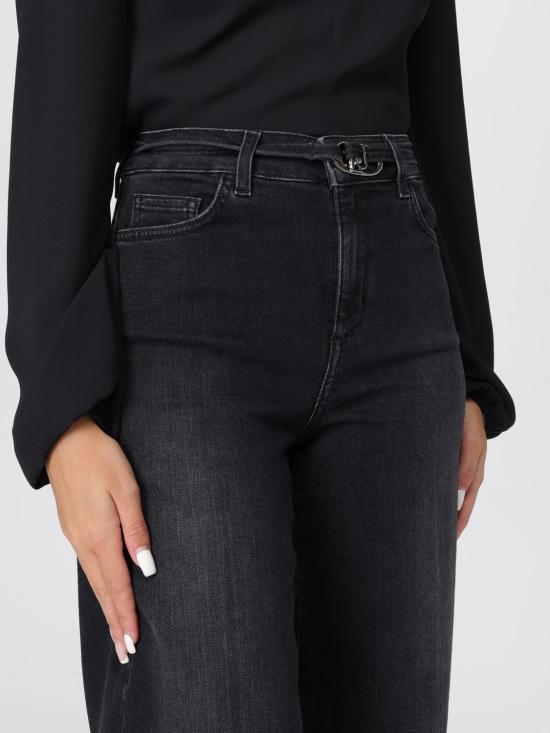 25FW 리우조 데님 팬츠 UF5100D0264 87451 Black 1 - LIU JO