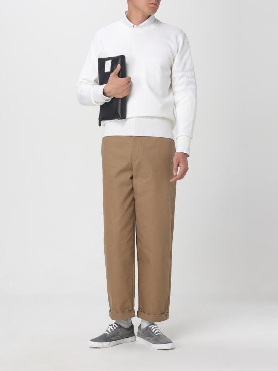 25FW 톰브라운 스웨터 MKA566AY1055 100 White - THOM BROWNE