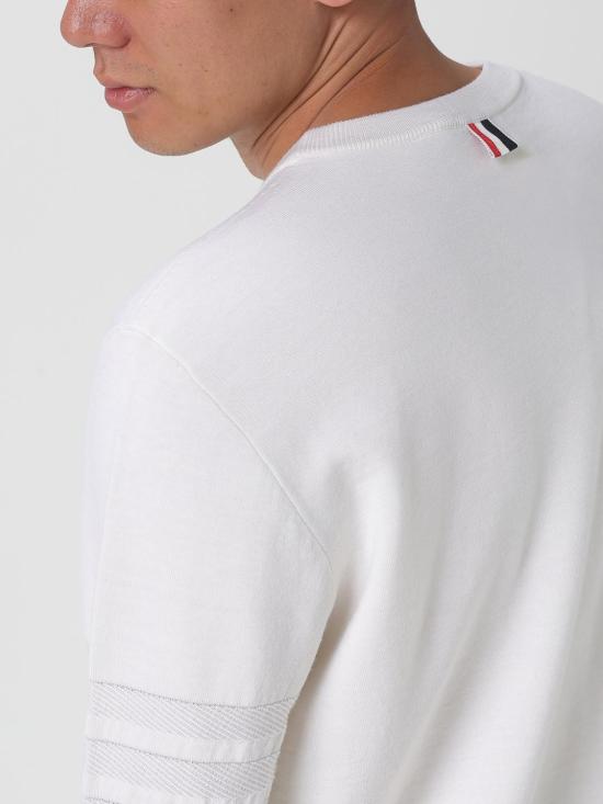 25FW 톰브라운 스웨터 MKA566AY1055 100 White - THOM BROWNE