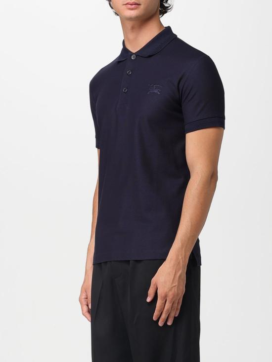 25FW 버버리 코튼 폴로 티셔츠 8099165 Blue - BURBERRY