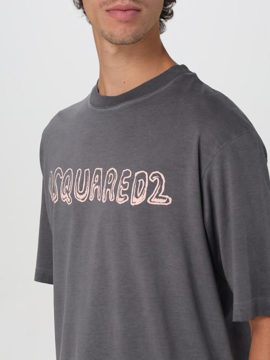 25FW 디스퀘어드2 반팔 티셔츠 S71GD1554D20035 814 Black - DSQUARED2