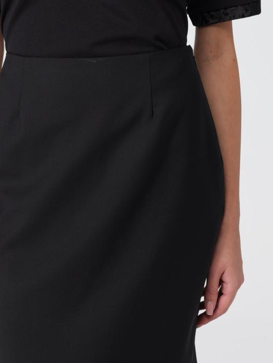 25FW 니나리찌 미디 스커트 25ACJU014WV0324 U9000 Black - NINA RICCI