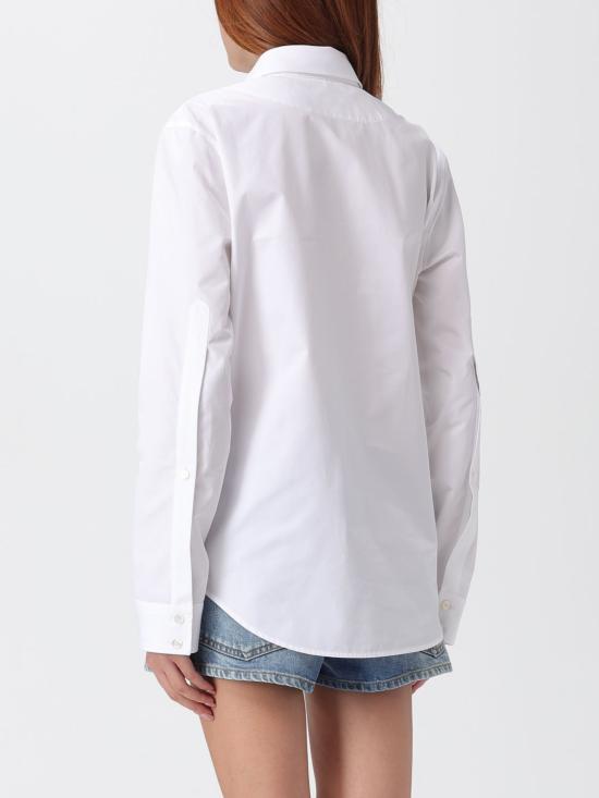 25FW 구찌 스빗 타이 넥 셔츠  831912Z8B2P 9000 White - GUCCI