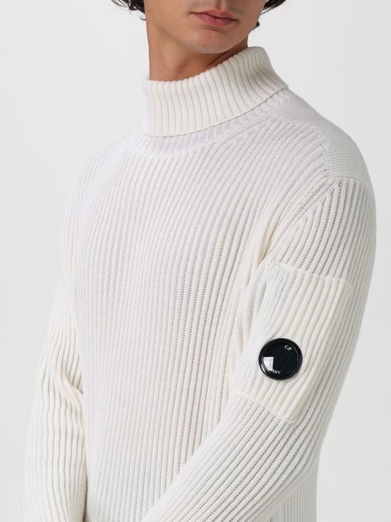 25FW 씨피 컴퍼니 스웨터 19CMKN220A006595A 103 White - C.P. COMPANY