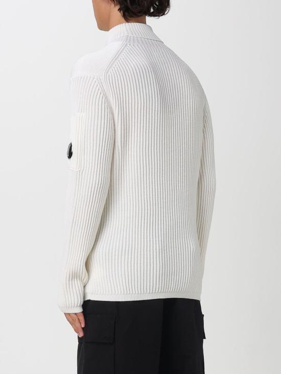 25FW 씨피 컴퍼니 스웨터 19CMKN220A006595A 103 White - C.P. COMPANY