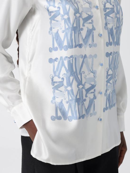 25FW 막스마라 블라우스 2521116061600 001 White - MAX MARA