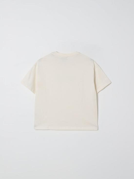 25FW [키즈] 엠에스지엠 티셔츠 F5MSJGTH141 MS059 Cream - MSGM