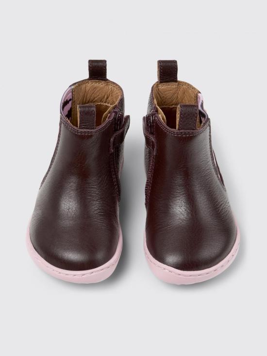 25FW [키즈] 캠퍼 슈즈 K900348 009 TWINS 0 Burgundy - CAMPER