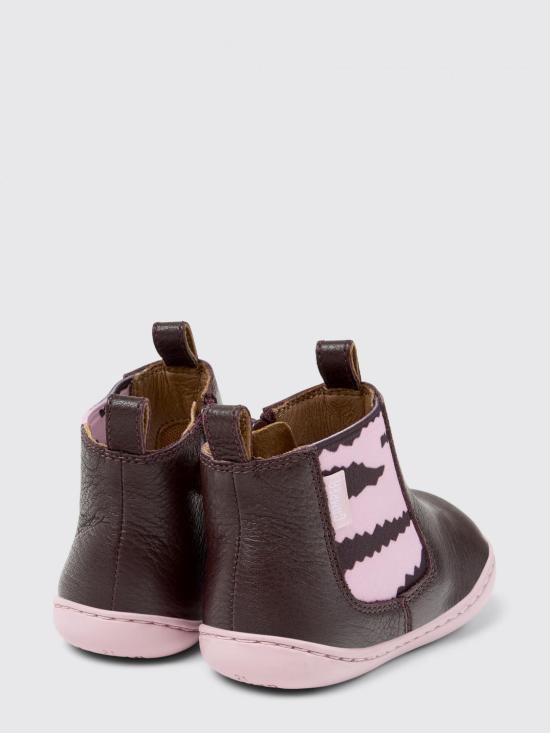 25FW [키즈] 캠퍼 슈즈 K900348 009 TWINS 0 Burgundy - CAMPER