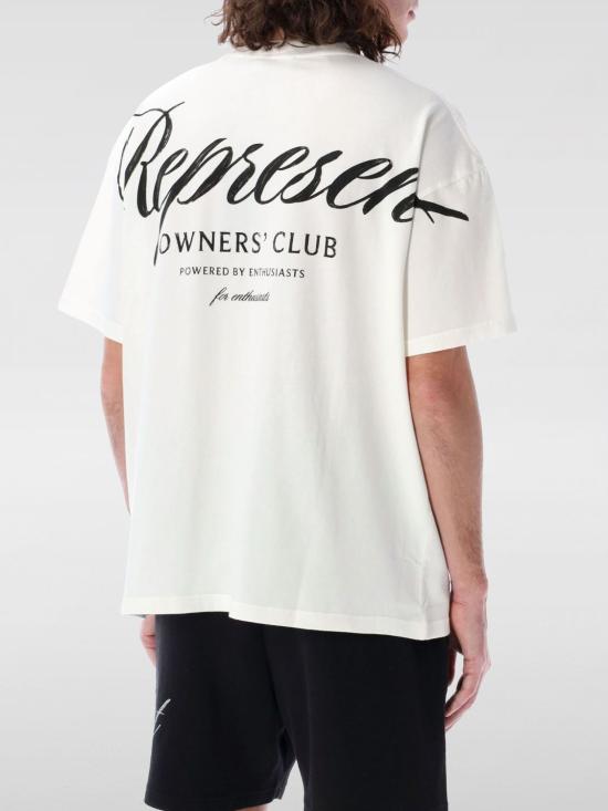 25FW 리프레젠트 반팔 티셔츠 OCM41201 72 White - REPRESENT