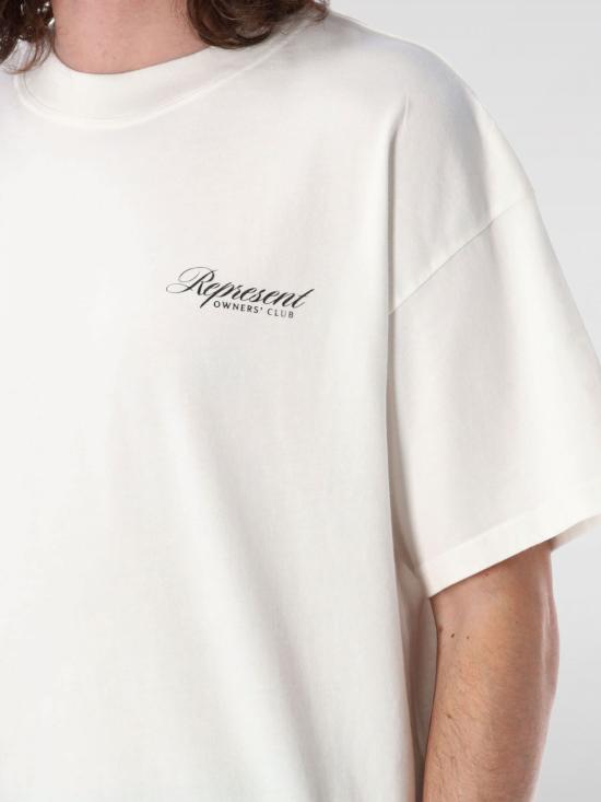 25FW 리프레젠트 반팔 티셔츠 OCM41201 72 White - REPRESENT