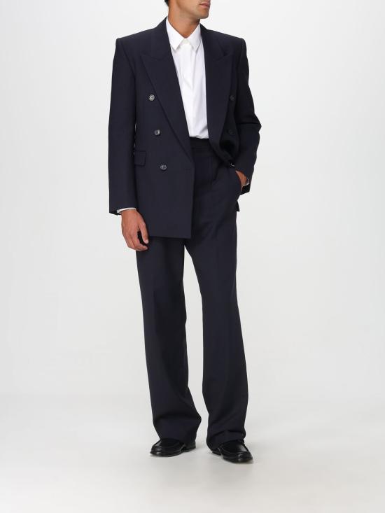 25FW 생로랑 울 자켓 835102Y5K32 4140 Navy - SAINT LAURENT