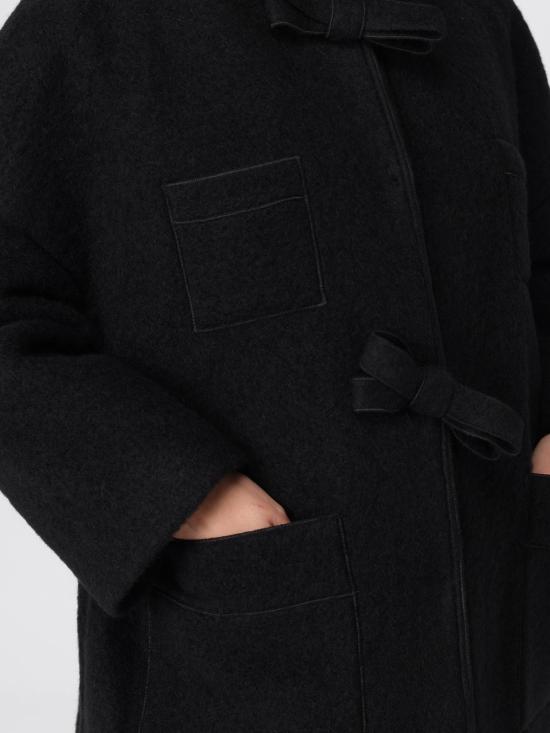 25FW 지암바티스타 발리 코트 25FWPVFP8004 08BIS 9999 Black - GIAMBATTISTA VALLI