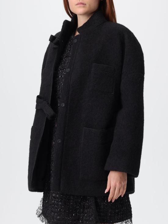 25FW 지암바티스타 발리 코트 25FWPVFP8004 08BIS 9999 Black - GIAMBATTISTA VALLI