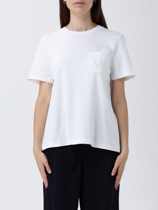 25FW 에스막스마라 반팔 티셔츠 2529976011600 001 White