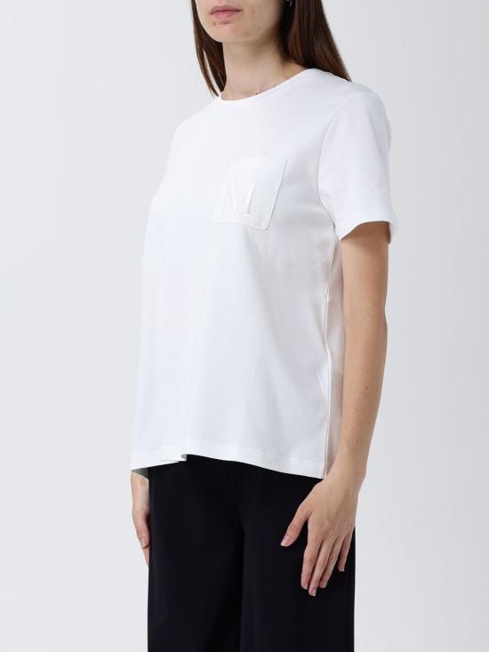 25FW 에스막스마라 반팔 티셔츠 2529976011600 001 White - 'S MAX MARA