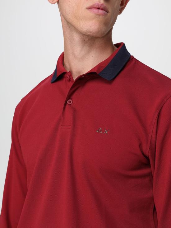 25FW 썬 68 폴로 티셔츠 A45103 35 Burgundy - SUN 68