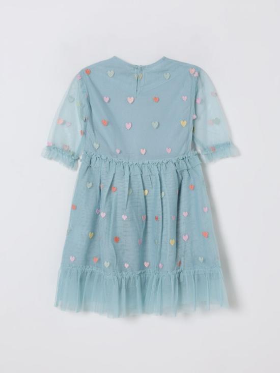 25FW [키즈] 스텔라 맥카트니 원피스 TX1B43Z3079 923MC Water - STELLA MCCARTNEY