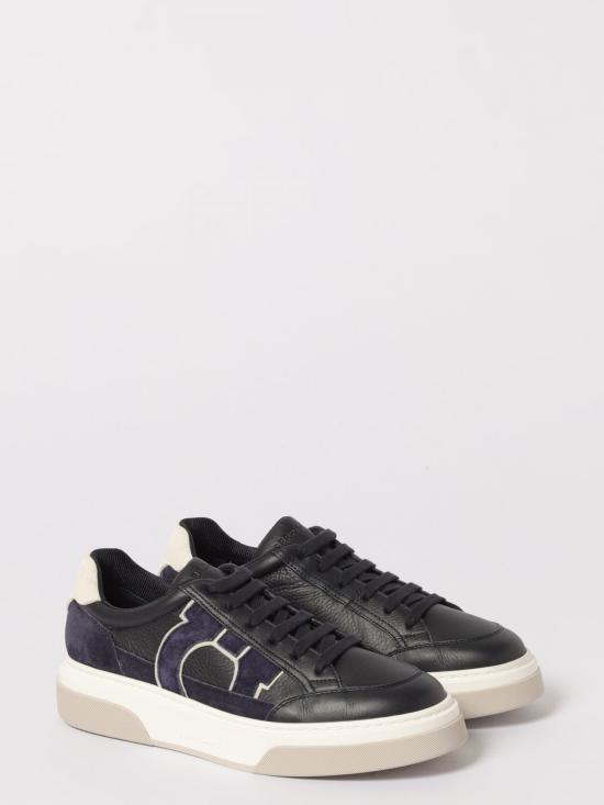 25FW 살바토레 페라가모 스니커즈 02A048 784538 004 Navy - SALVATORE FERRAGAMO