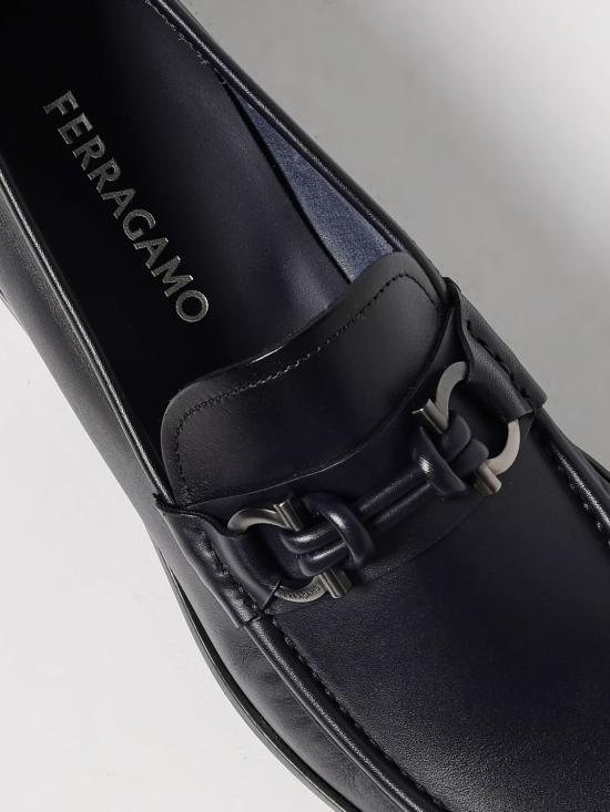 25FW 살바토레 페라가모 ALAIN 알랭 간치니 로퍼 02A040 786869 004 Navy - SALVATORE FERRAGAMO