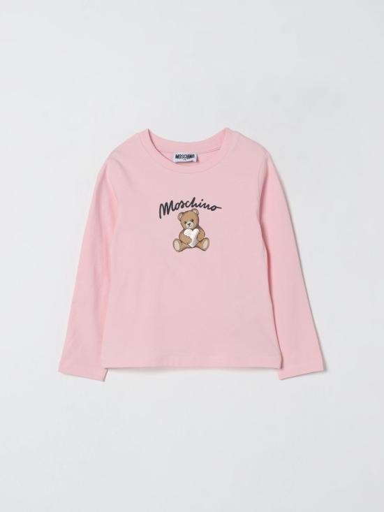 25FW [키즈] 모스키노 티셔츠 HDO010LBA11 50209 Pink