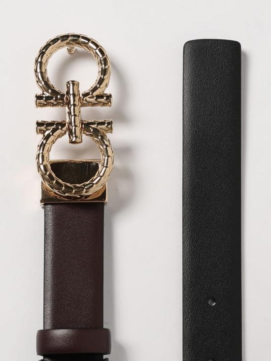 25FW 살바토레 페라가모 레귤러 벨트 230359 780428 004 Burgundy - SALVATORE FERRAGAMO