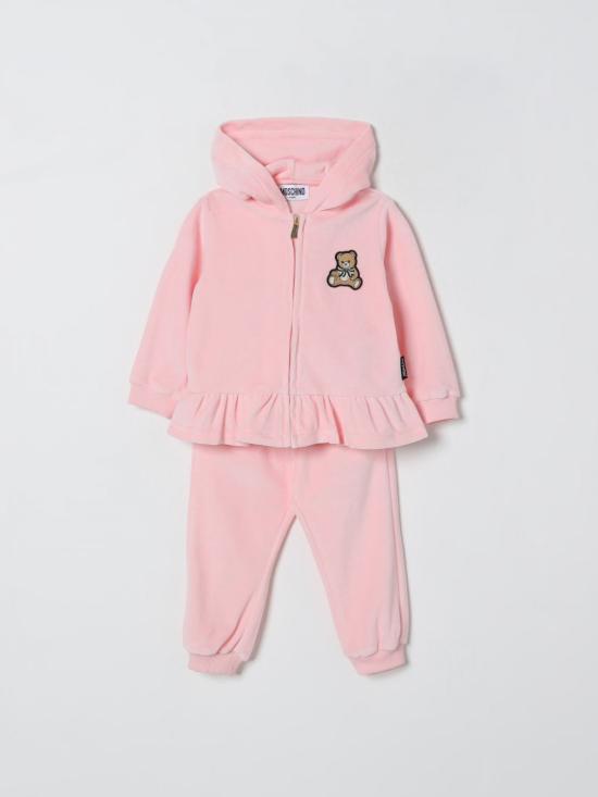 25FW [키즈] 모스키노 오버롤 MDK03BLGA07 50209 Pink