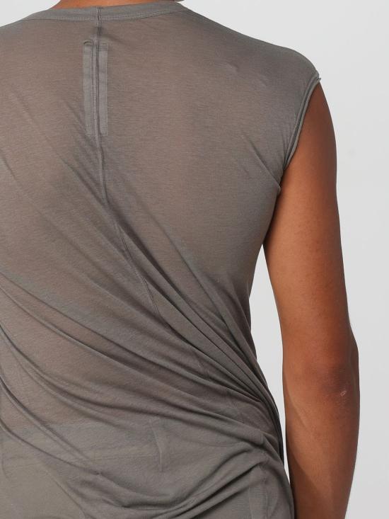 25FW 릭 오웬스 반팔 티셔츠 RU02E1157UC 34 Grey - RICK OWENS