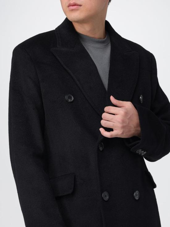 25FW 아워레가시 헤어리 울 웨일 코트 M4201WB Black - OUR LEGACY