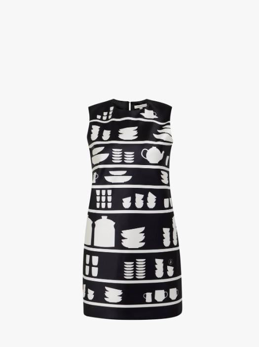 25FW JW앤더슨 숏 원피스 DR0505PG1839 901 BLACK WHITE Multicolor