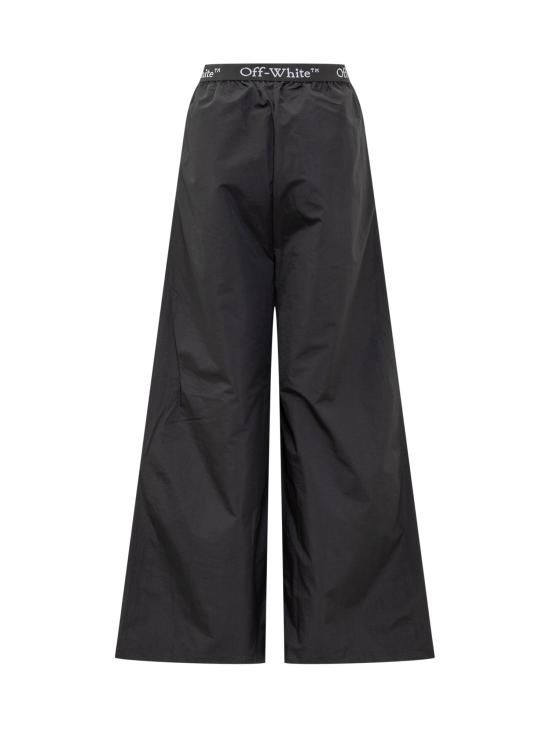 25SS 오프화이트 스트레이트 팬츠 OWVI016S25FAB001 1000 BLACK - OFF WHITE