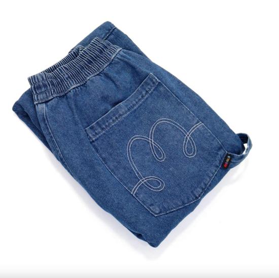  밀스 데님 팬츠 식사 셰프 팬트 랜치 데님 - MEALS