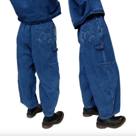  밀스 데님 팬츠 식사 셰프 팬트 랜치 데님 - MEALS