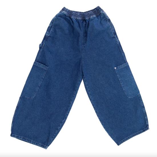  밀스 데님 팬츠 식사 셰프 팬트 랜치 데님 - MEALS