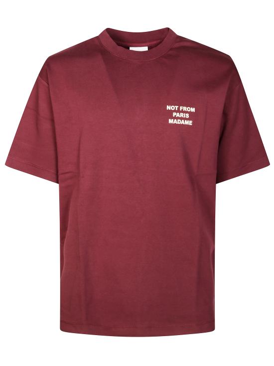 25FW 드롤드무슈 반팔 티셔츠 I TS203 CO002 WN WINE BORDEAUX