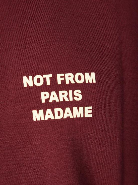 25FW 드롤드무슈 반팔 티셔츠 I TS203 CO002 WN WINE BORDEAUX - DROLE DE MONSIEUR