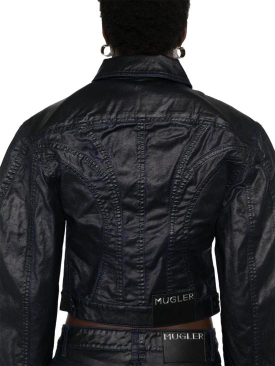  뮈글러 코트 24W6VE0414286B607 BLUE - MUGLER