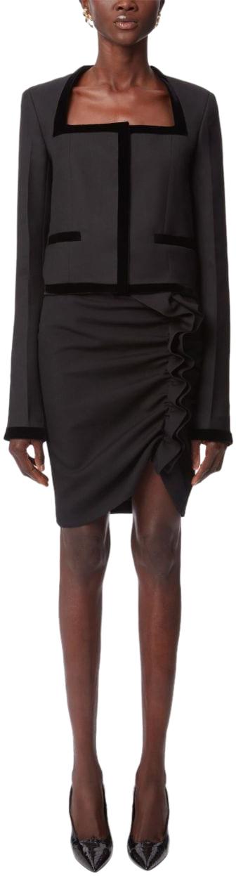  니나리찌 숏 스커트 24ACJU015WV0322U9000 BLACK - NINA RICCI