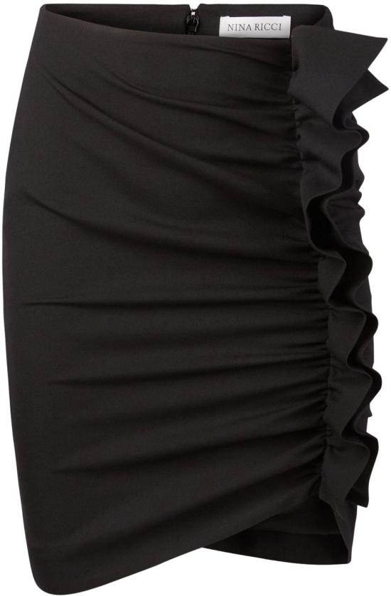  니나리찌 숏 스커트 24ACJU015WV0322U9000 BLACK