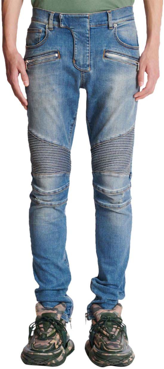 25SS 발망 데님 팬츠 EH1MG115DF44 BLUE - BALMAIN