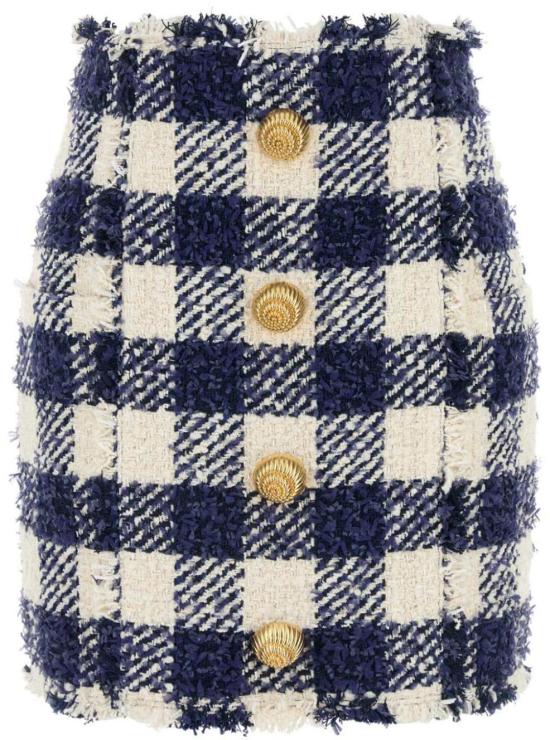  발망 미디 스커트 DF0LBA36CF59SJY BLUE