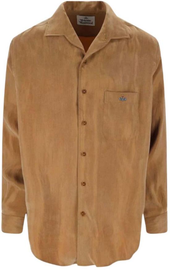 25SS 비비안웨스트우드 긴팔 셔츠 2401003YW0129R402 BROWN