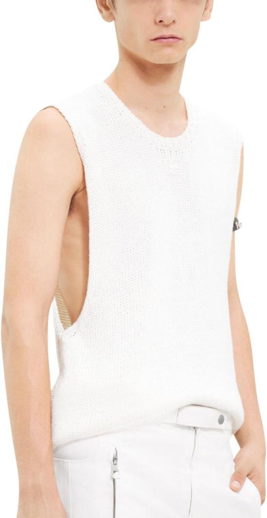  쿠레쥬 스웨터 124MDE071FI00530001 WHITE - COURREGES