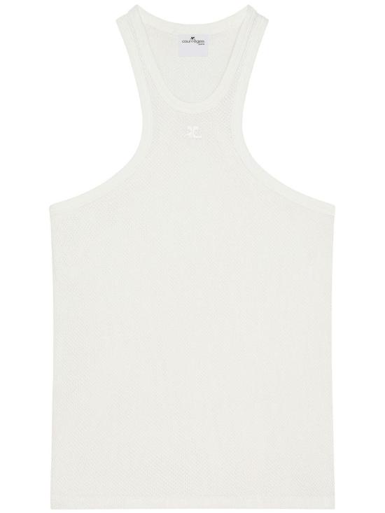 25SS 쿠레쥬 민소매 티셔츠 125JDE095JS00690001 WHITE