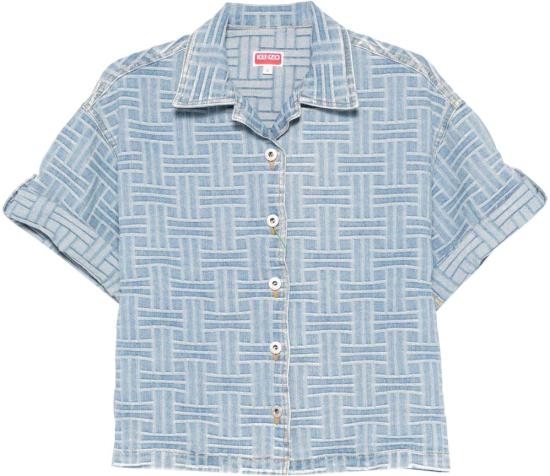 25SS 겐조 반팔 티셔츠 FF52DC2496J4DB BLUE